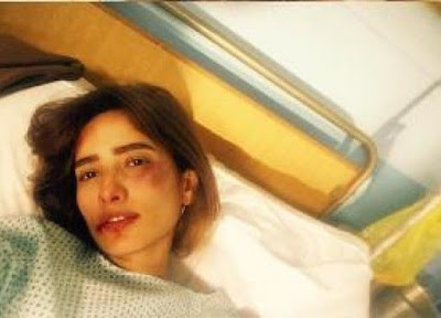 شاهد الفنانة زينة وهي في المستشفي بعد تعرضها لعلقة موت والفاعل معروف