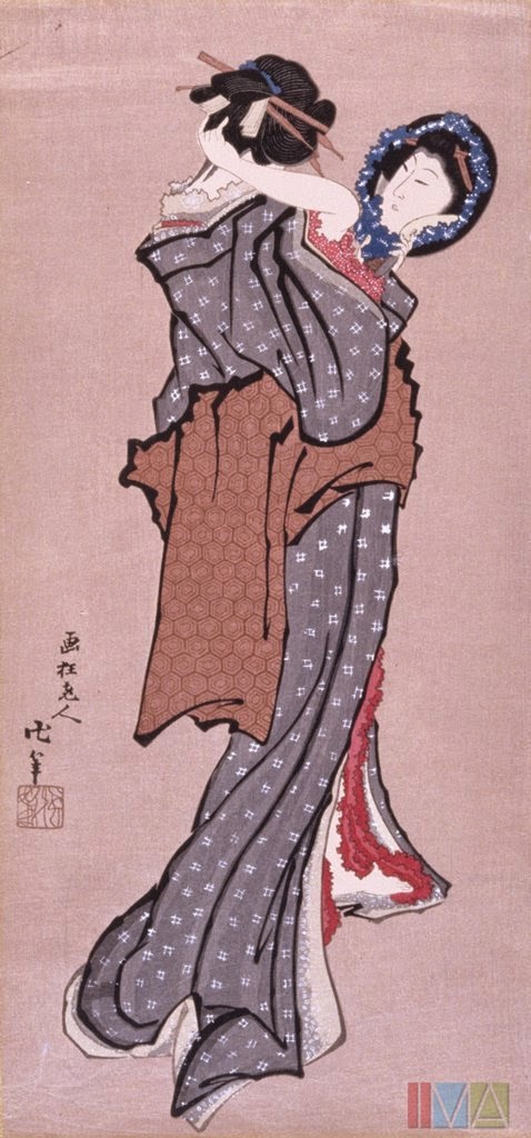 femeie-privind-in-oglinda-katsushika-hokusai