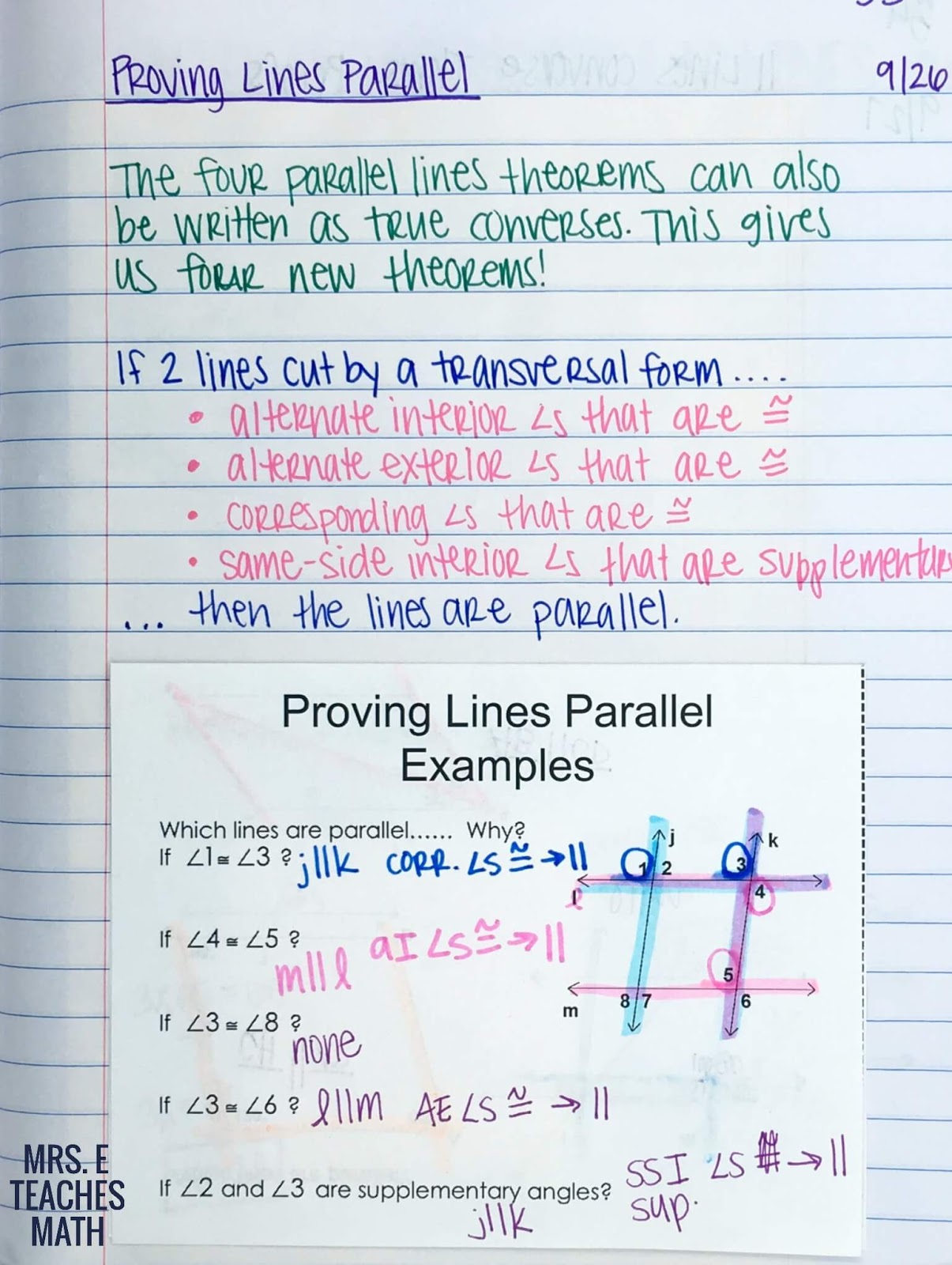 geometry parallel lines