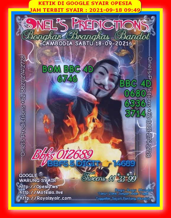 Prediksi Syair SDY Jitu Selasa 31 Agustus 2021 SYAIRDEWA