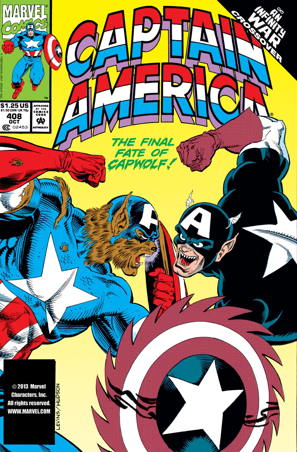 Read online Captain America (1968) comic -  Issue #408 - 1