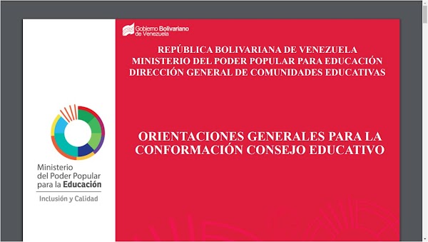 ORIENTACIÓN N°11 DEL AÑO ESCOLAR 2018.2019, CONFORMACIÓN DE LOS CONSEJOS EDUCATIVOS PARA ESTE AÑO ESCOLAR 2017-2018 MPPE ORIENTACIÓN N°11 DEL AÑO ESCOLAR 2018.2019, CONFORMACIÓN DE LOS CONSEJOS EDUCATIVOS PARA ESTE AÑO ESCOLAR 2017-2018 MPPE