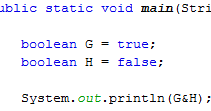 Operator Boolean dengan Operasi Boolean Pada Java