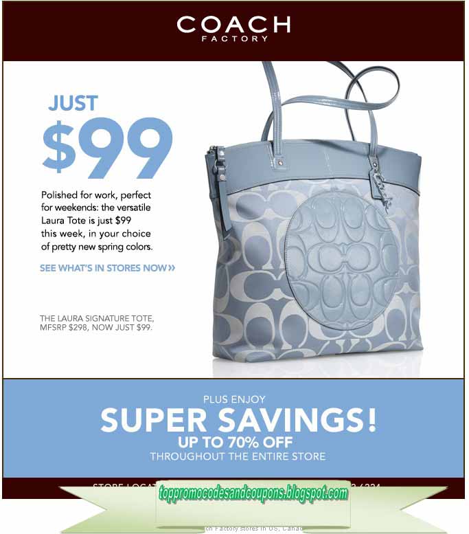 Free Promo Codes and Coupons 2023 Coach Coupons