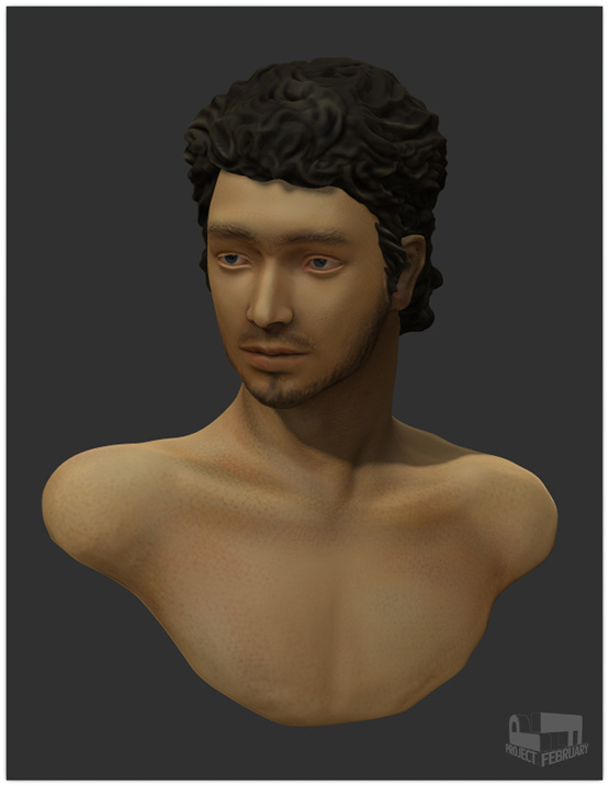 Project February: Male Bust Sculpture