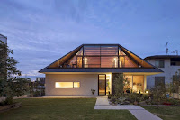 Ibaraki Contemporary Glass Roof House Design with Traditional Shape