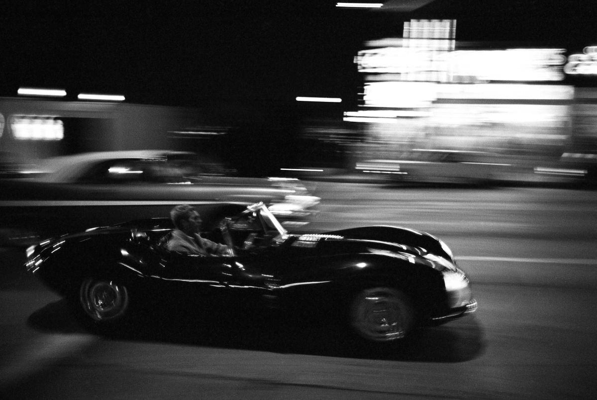 Steve McQueen Driving On Sunset Strip 1963 Steve McQueen Driving On Sunset Strip 1963