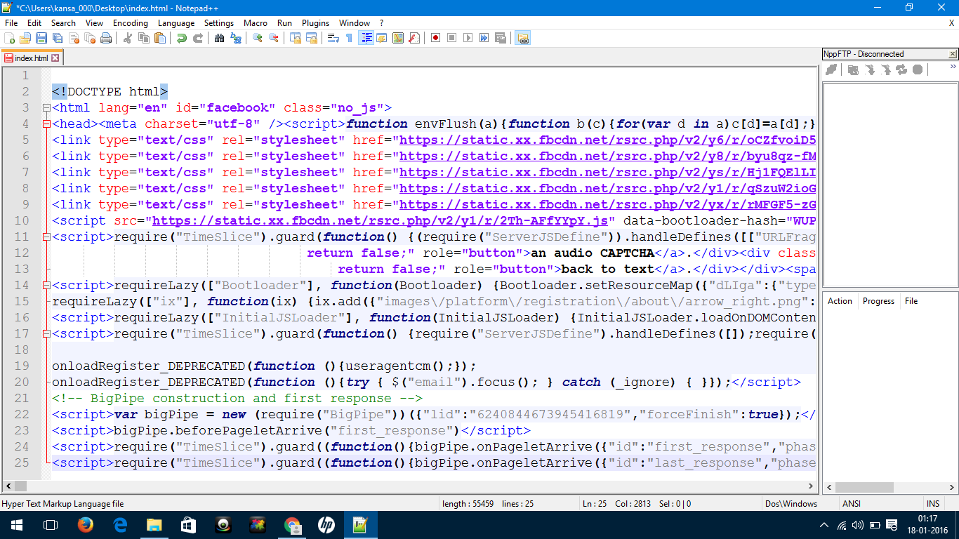 Facebook HTML Code Hack Download - wide 3