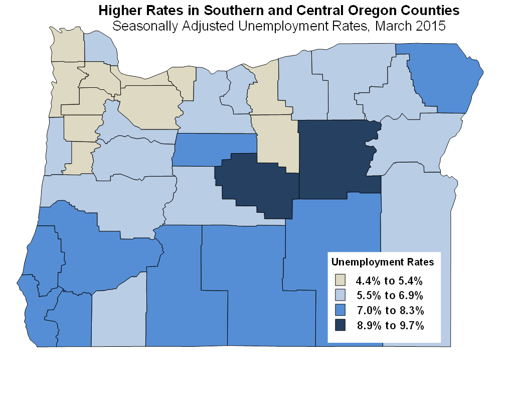 Oregon Workforce and Economic Information Oregon Unemployment Rates by
