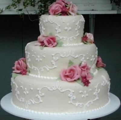Portal Mix: Bolos de casamento 3 andares.