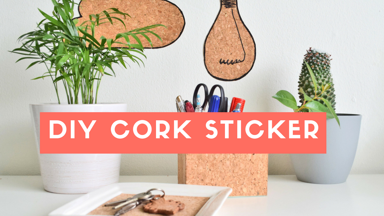 Cork sticker diy
