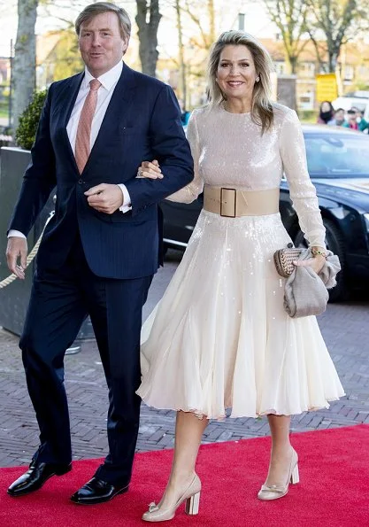 Queen Maxima wore a bespoke dress by Claes Iversen from Spring Summer 2018 Couture collection. Princess Beatrix, Princess Laurentien