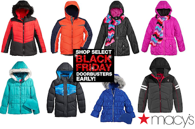Kids' Winter Coats $15.99 - Macy's Black Friday Prices Available NOW ...