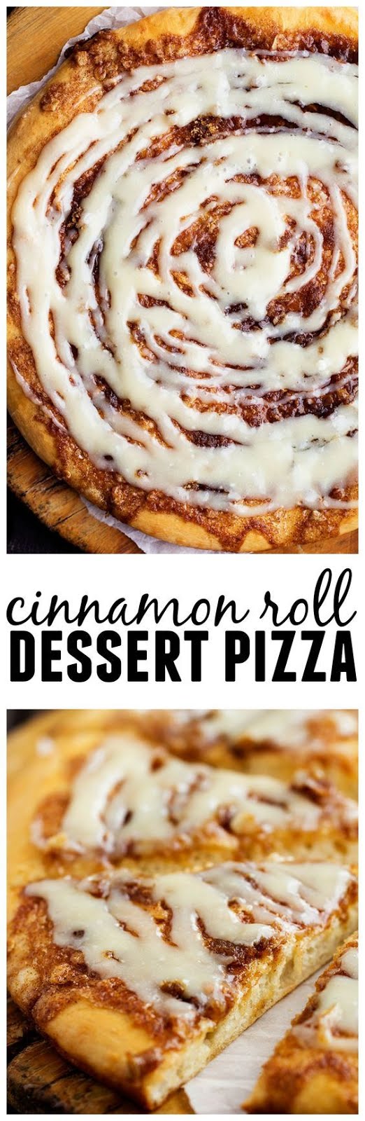 CINNAMON ROLL DESSERT PIZZA