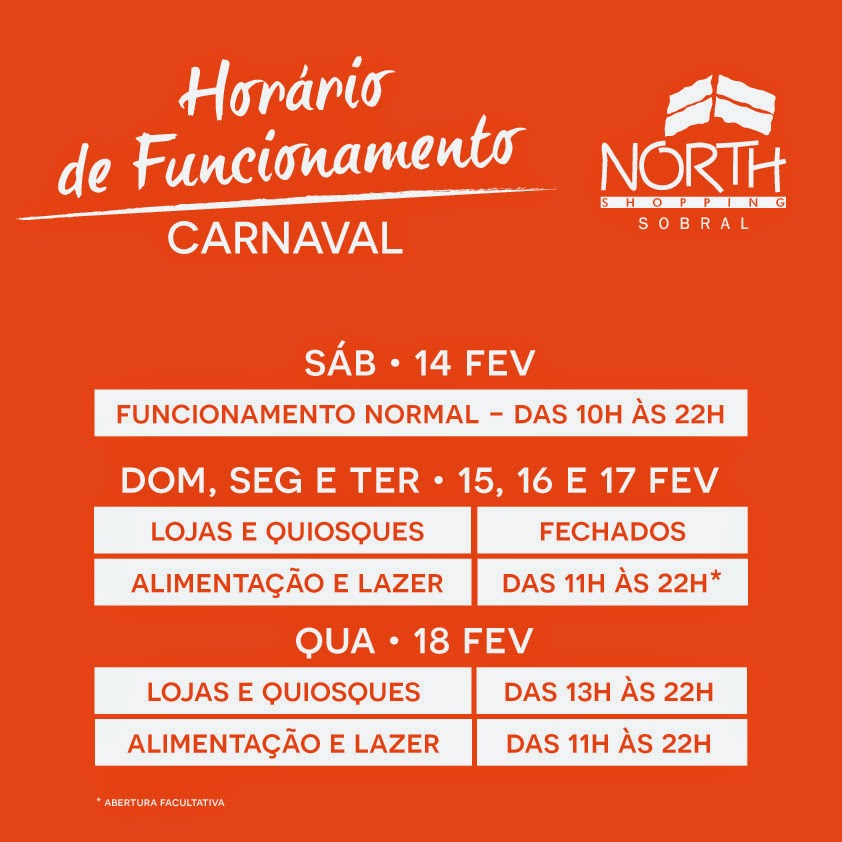 Confira o Horário de Funcionamento do