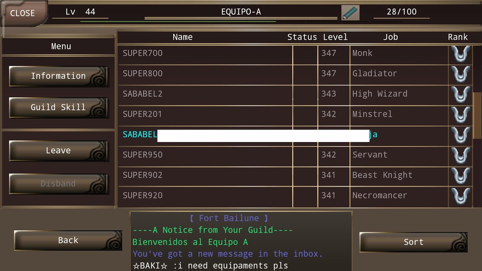 IRUNA ONLINE Todas mis clases ( jobs)