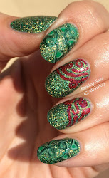 poison ivy nail super heroes nails