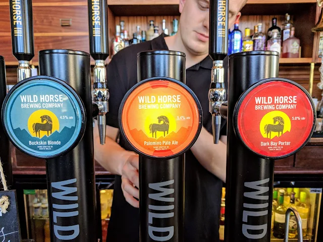 Where to drink in Conwy North Wales: Wild Horse craft beer at The Bank of Conwy