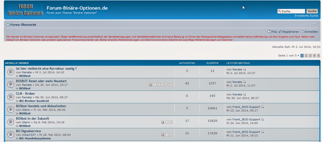 Forum BinГ¤re Optionen Forum BinГ¤re Optionen