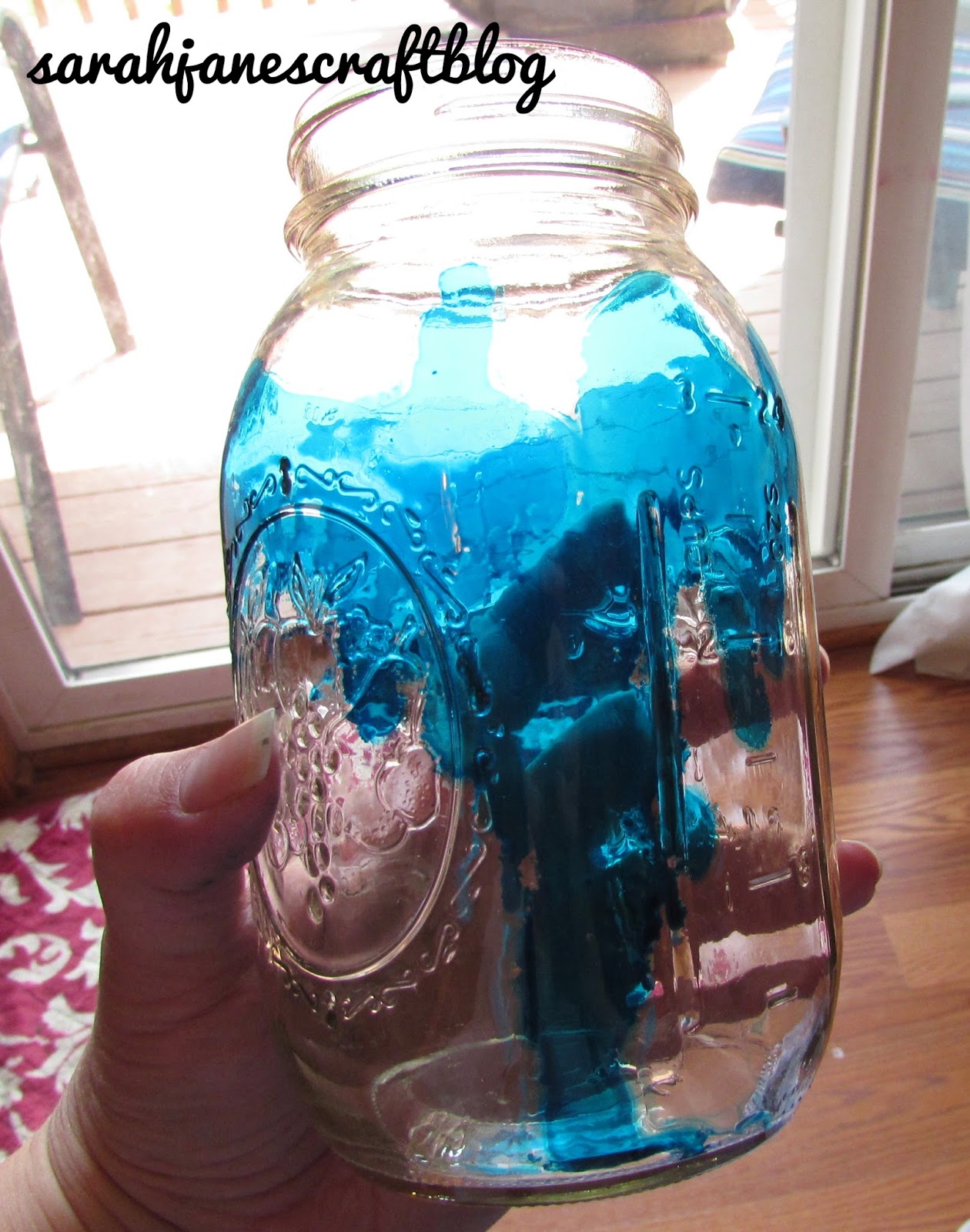 Sarah Jane's Craft Blog Alcohol Ink Mason Jar