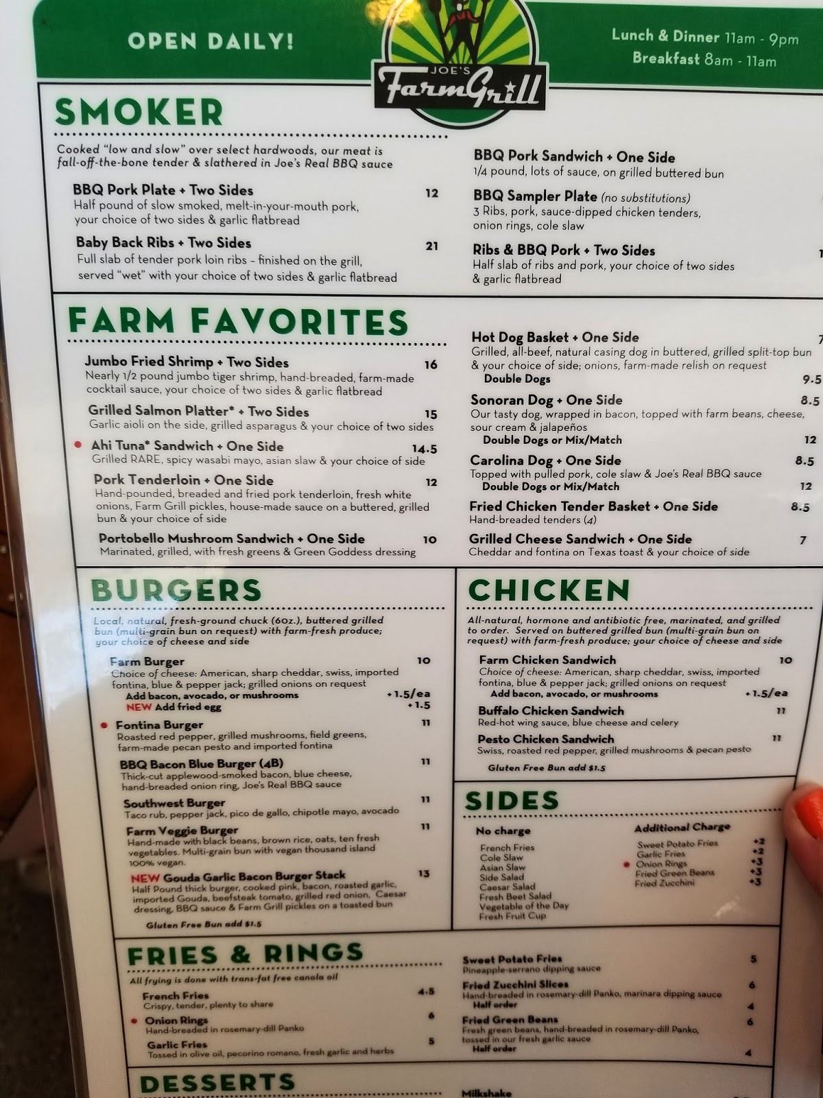 Joe's Farm Grill
