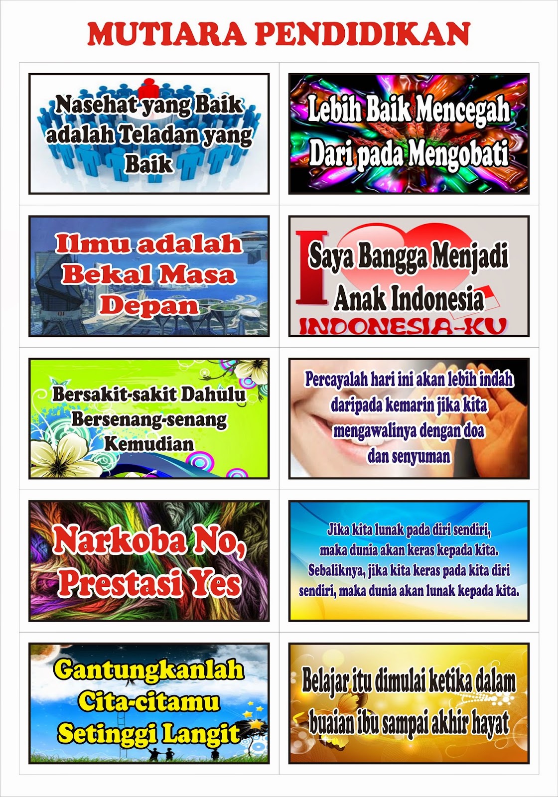 TOKO PAPAN DATA SEKOLAH DAFTAR POSTER PEMBELAJARAN