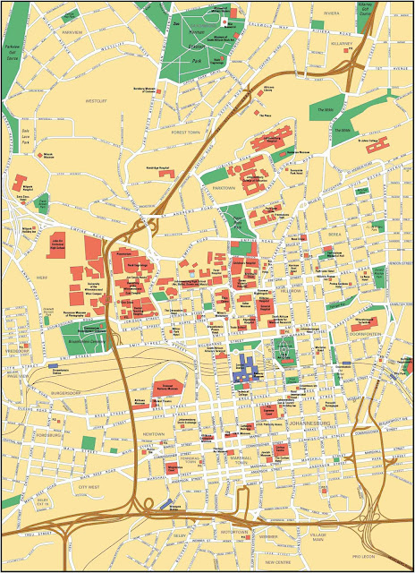 Johanesburgo city map