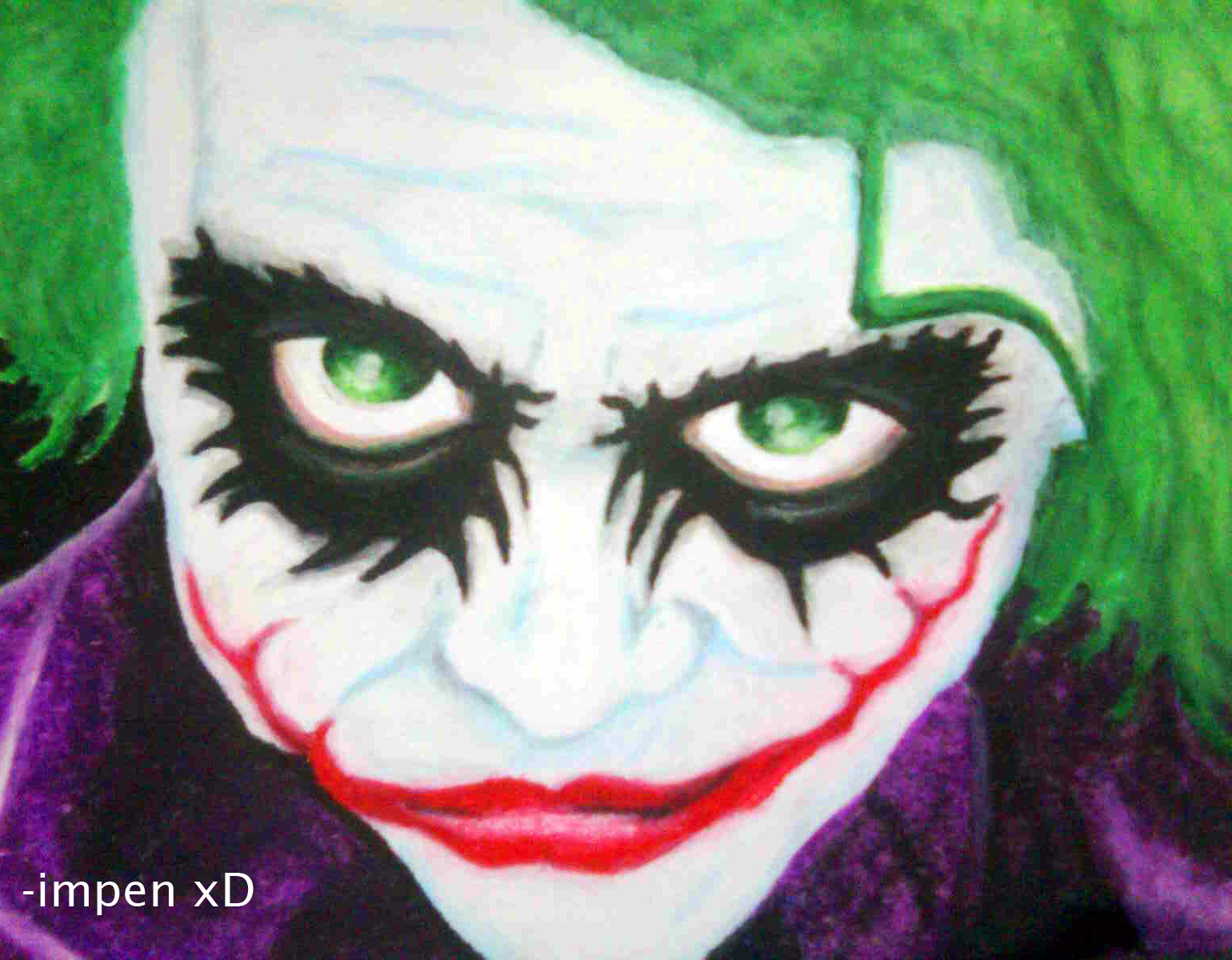 creations of boredom the joker (oil pastel)