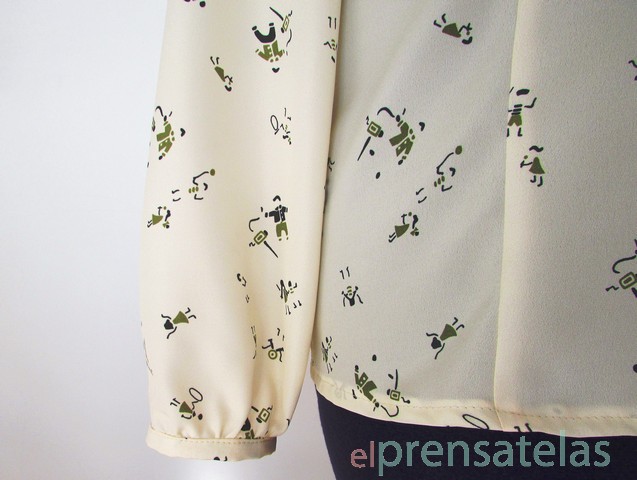 Blusa asimétrica Burda