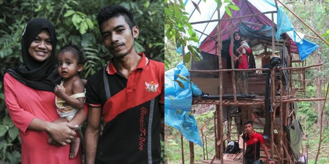 Ditemukan Tinggal di Pondok Kayu Dalam Hutan Ditemukan Tinggal di Pondok Kayu Dalam Hutan, Pasangan Muda Ini Bikin Terenyuh