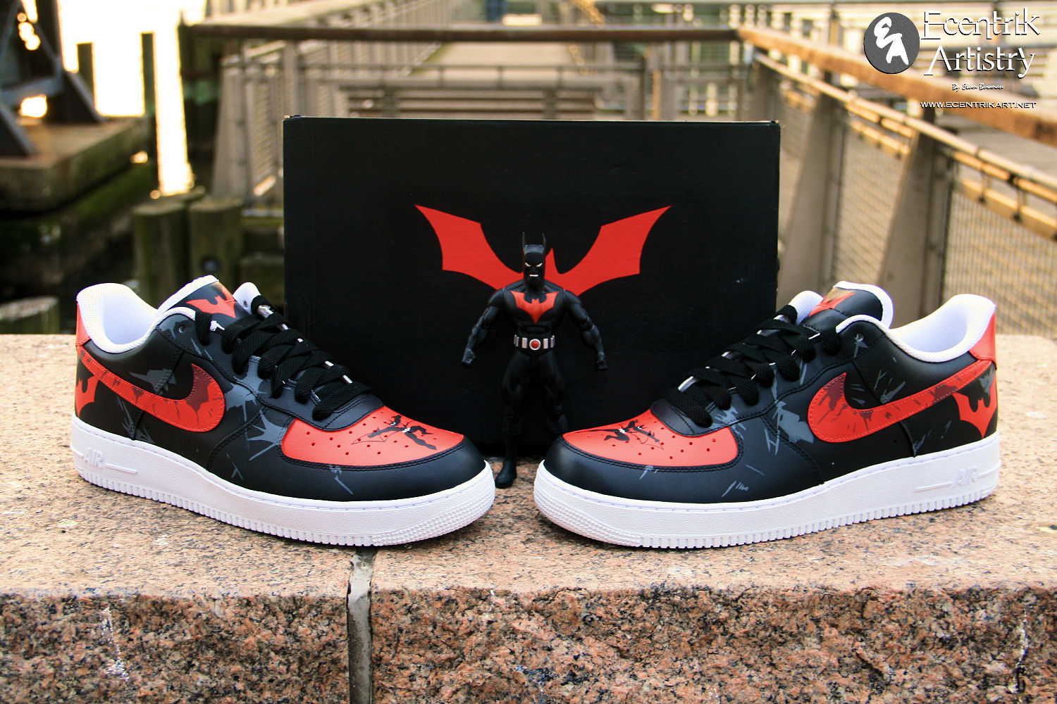 My New Custom Batman Air Jordan 1 Inspired Sneakers ! - YouTube