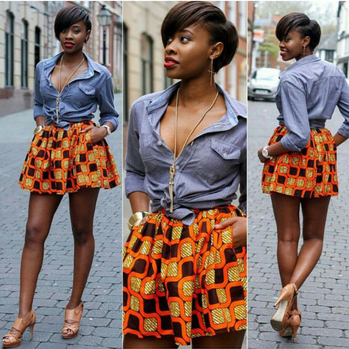 ankara short skirts designs