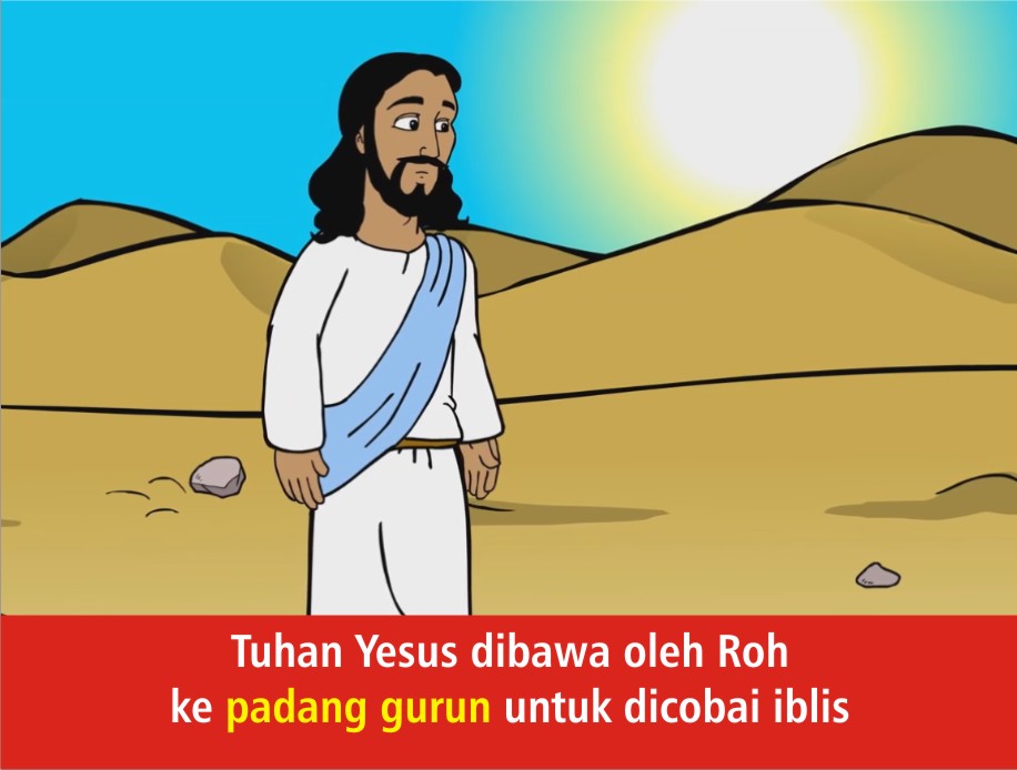 Komik Alkitab Anak Tuhan Yesus Berpuasa