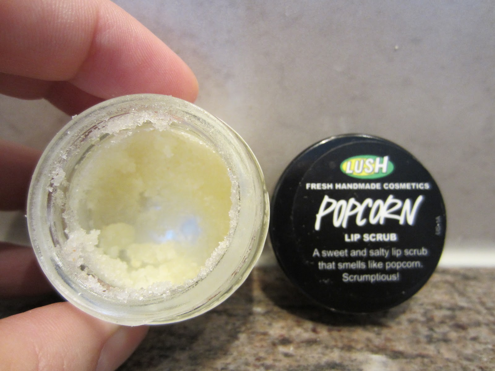 Live It, Love It, Green It Edible & Effective Lush Popcorn Lip Scrub