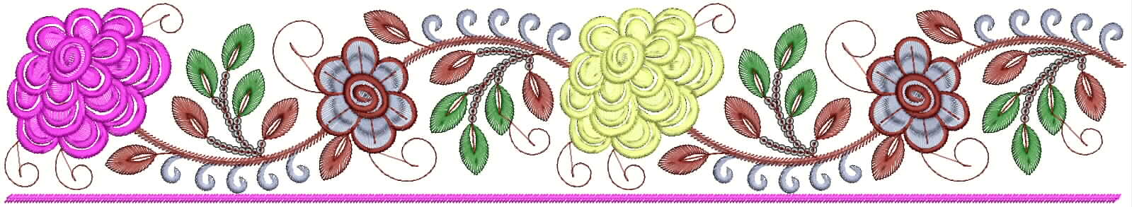 Embdesigntube jari border embroidery designs for sarees