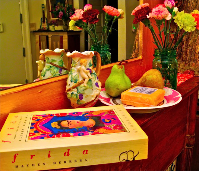 The Life of Frida Kahlo with Pears and Hook's Cheddar from the Willy Street Co-op