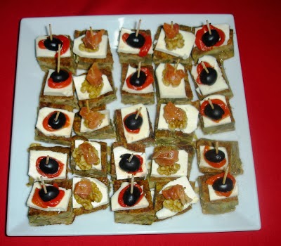 Pincho de tortilla de alcachofa