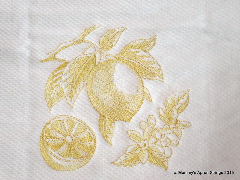 Mommy's Apron Strings Toile Kitchen Towels