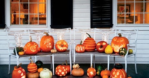 Two Men and a Little Farm: HALLOWEEN PORCHES, INSPIRATION THURSDAY