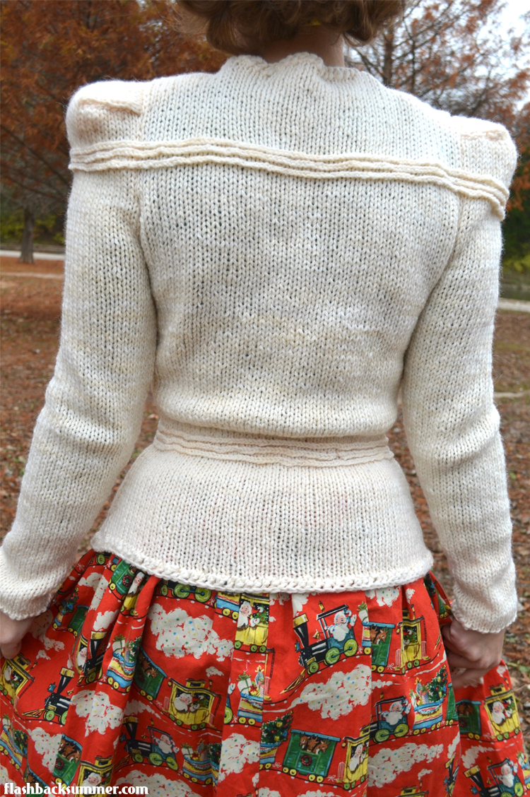 Flashback Summer: Streamline - Sunglo 40 Design 2291 - 1940s knitting pattern cardigan