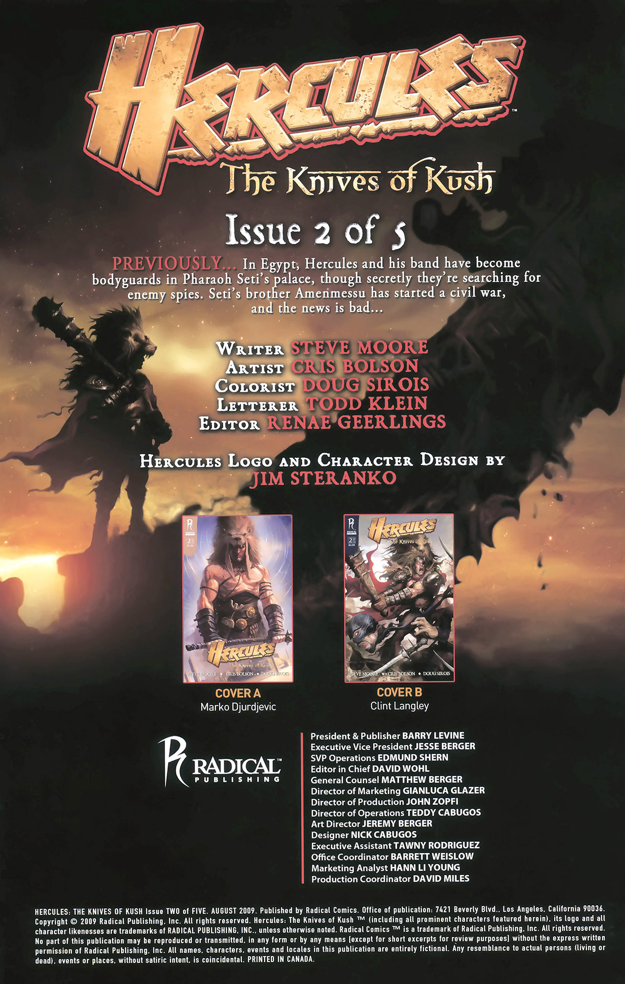 Read online Hercules: The Knives of Kush comic -  Issue #2 - 2