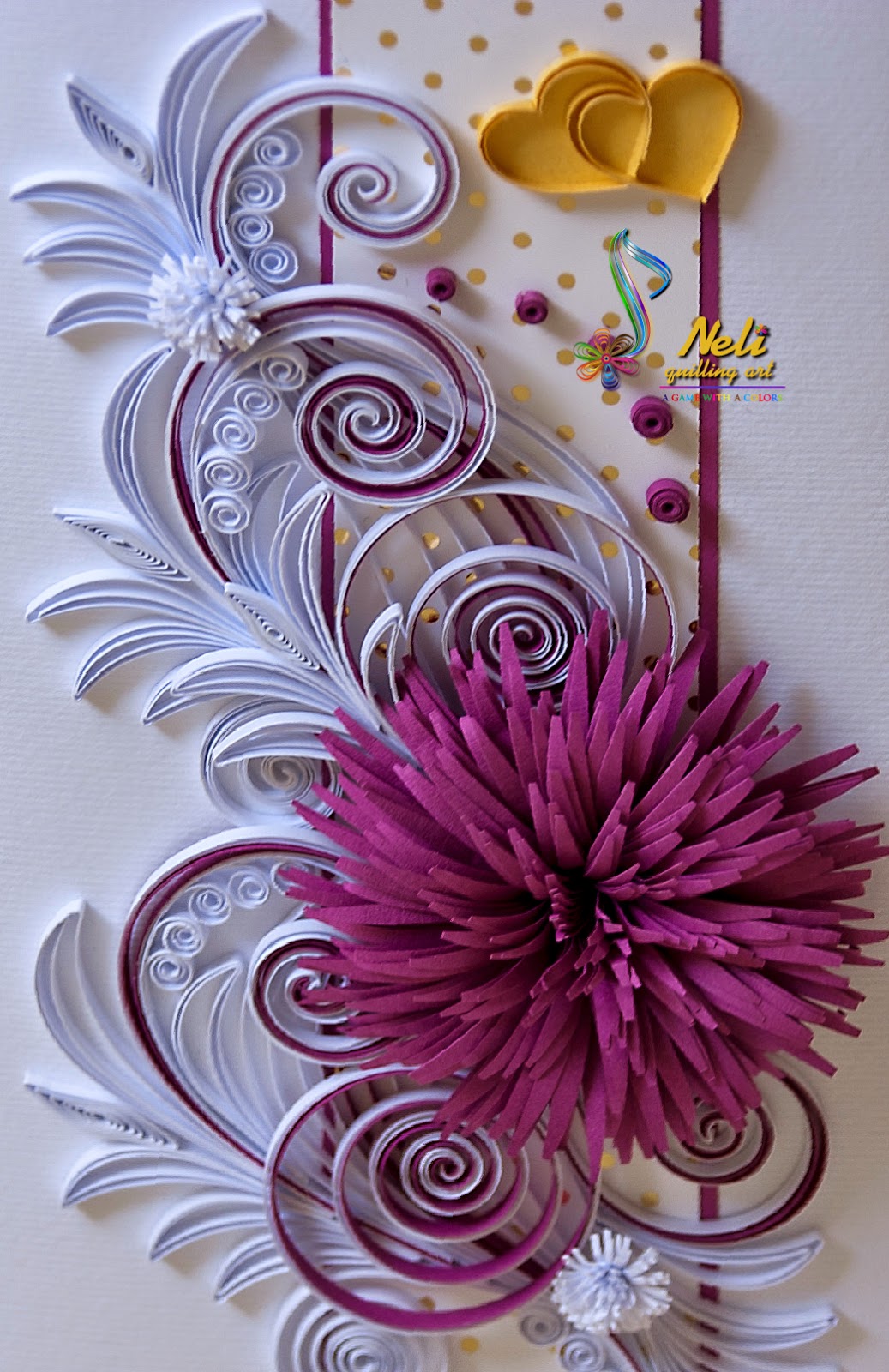 Neli Quilling Art Quilling card in box ( 9 сm 20 cm )