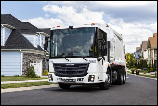 The Freightliner EconicSD features a panoramic windshield that enables maximum visibility for drivers, enabling a better view of both pedestrians and drivers of other vehicles on daily waste collection routes. The various innovative safety features built into this truck have been a key selling feature for customers and have contributed to the successful market reception.