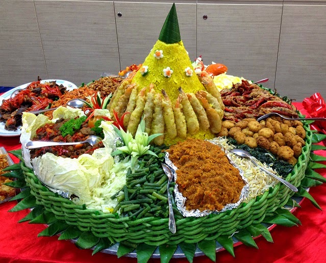 Tumpeng, the national dish of Indonesia