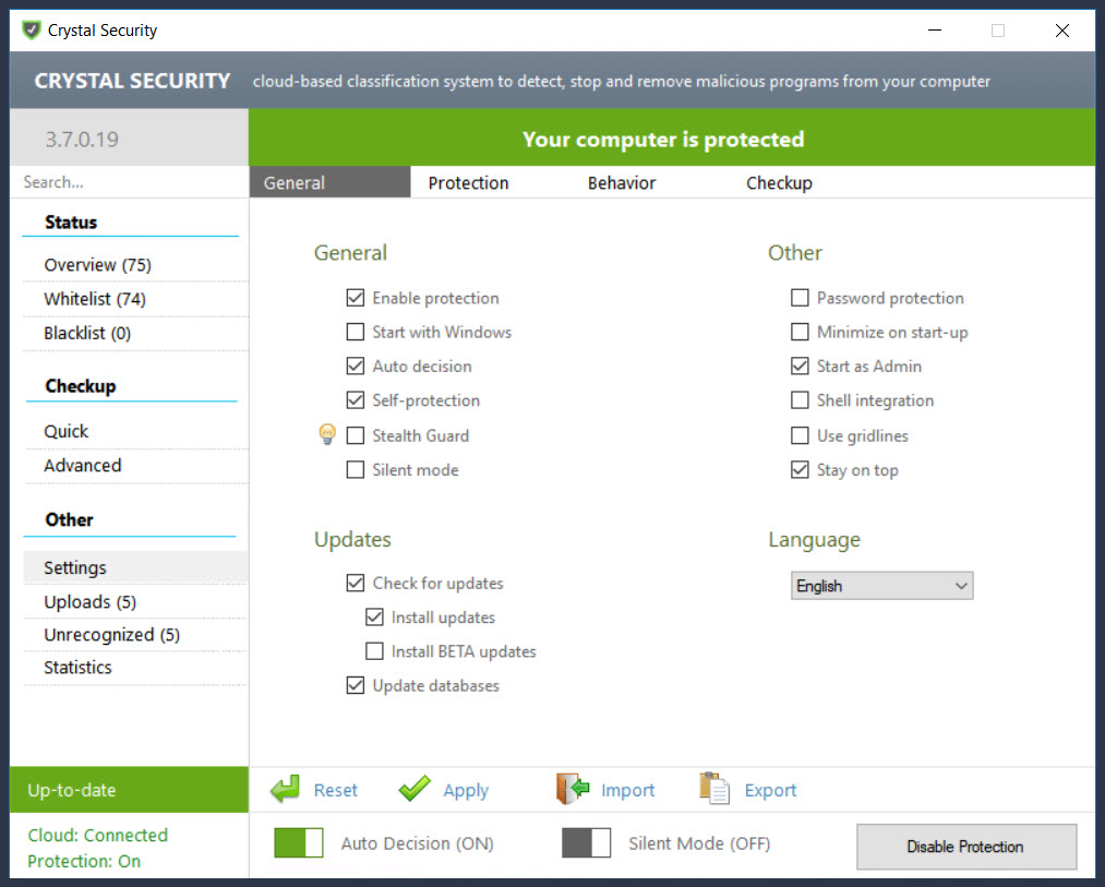 crystal security test results crystal security test results