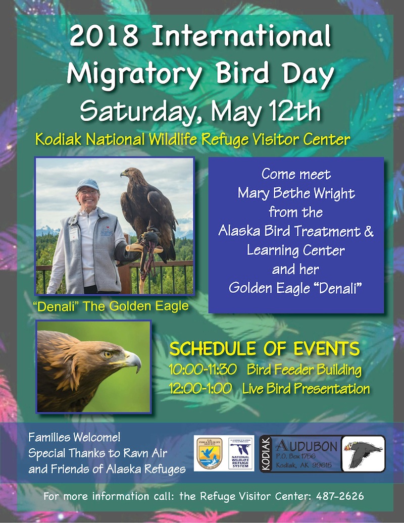 Kodiak Audubon Society Celebrate International Migratory Bird Day with Kodiak Audubon and