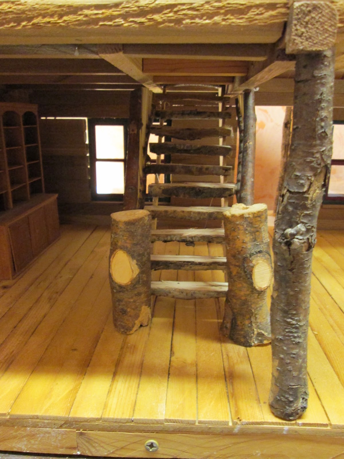 . Tulsa Tiny Stuff Cozy Cabin Stair Railing