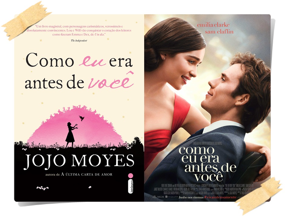 SEMPRE ROMÂNTICA Como eu era antes de você Livro x Filme