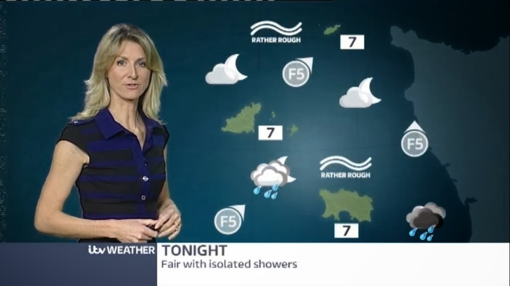 UK Regional News Caps Sophia Bird ITV Channel TV Weather