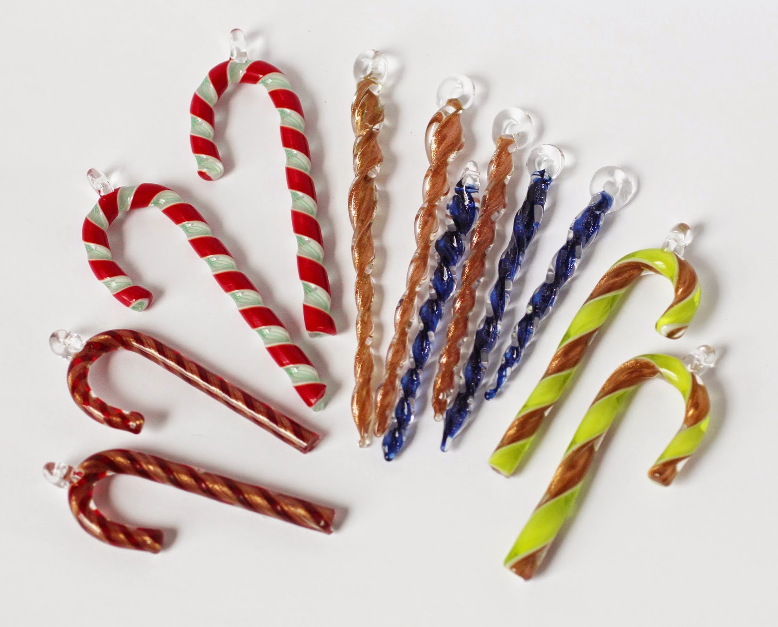 Lunacy Glass Icicles and Candy Cane